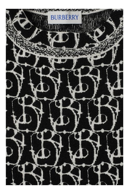 Burberry B Charm Wool Blend Dress In Black