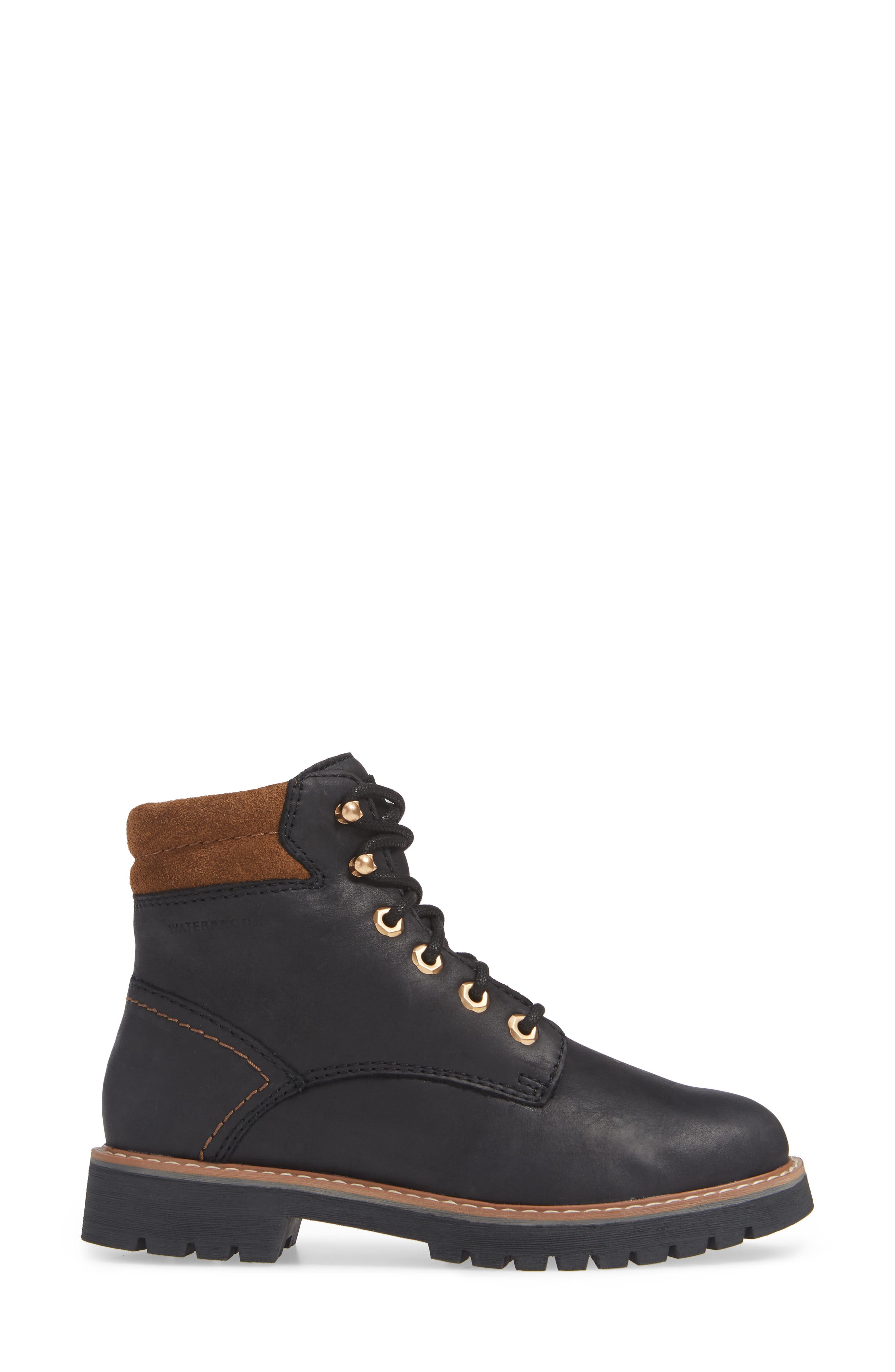 Heston Waterproof Insulated Hiking Boot, Alternate, color, BLACK LEATHERDNU