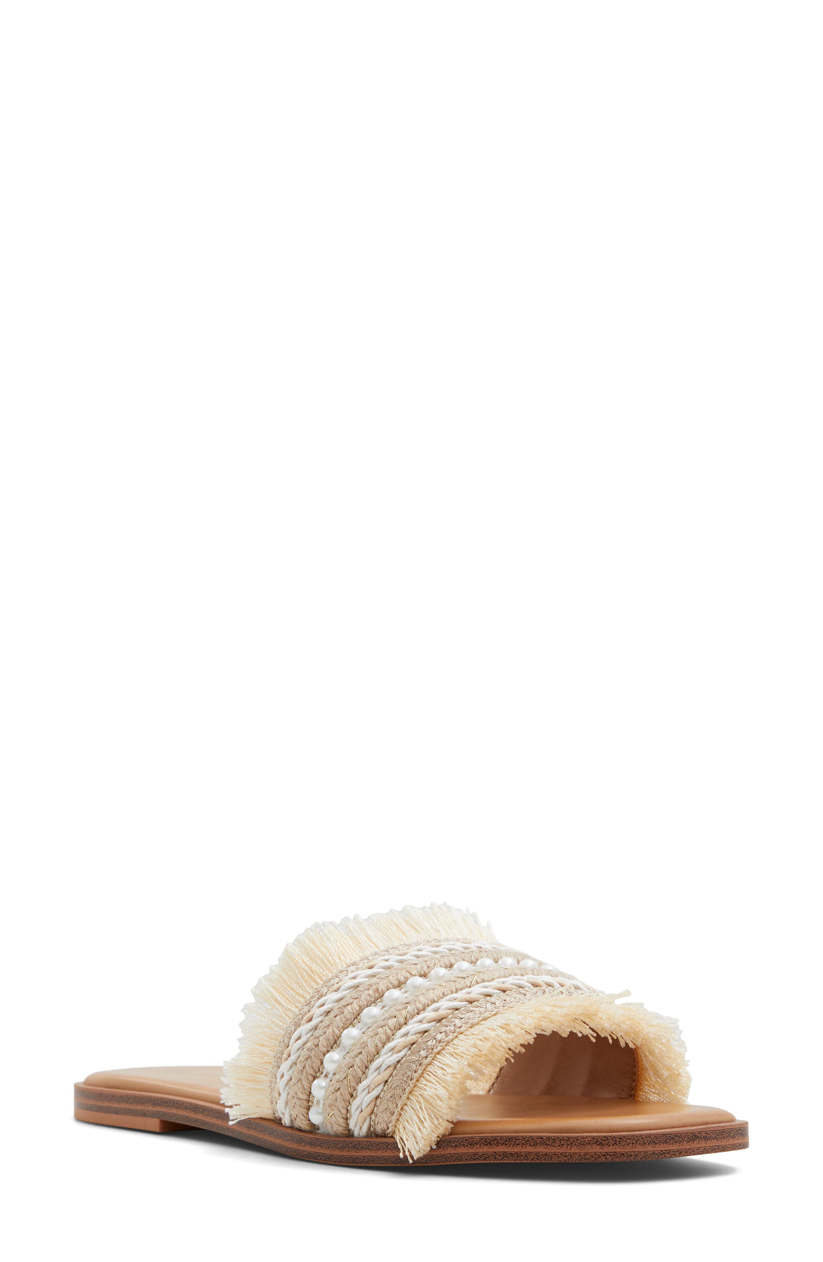 ALDO Fringey Slide Sandal, Main, color, 