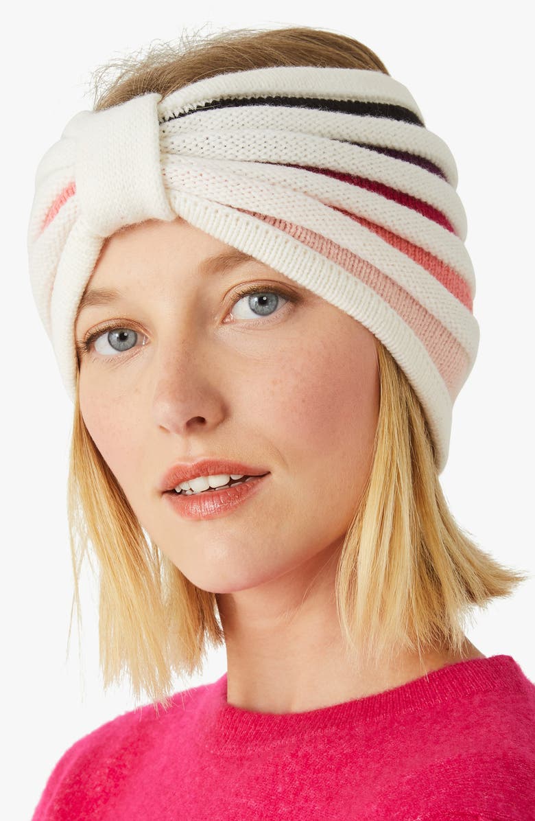 Kate Spade New York texture stripe headband, Alternate, color, 