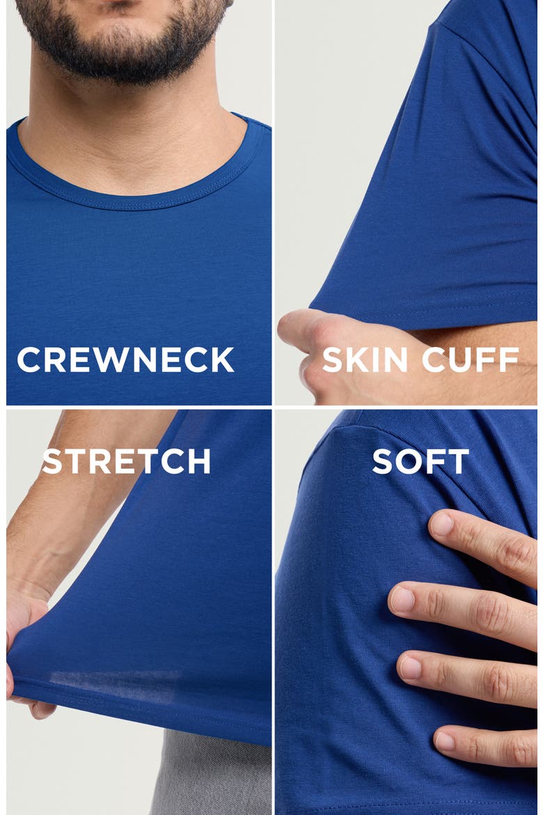 Flex Crewneck T-Shirt, Alternate, color, TRUE BLUE