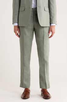 Tommy Hilfiger Flat Front Linen Trousers
