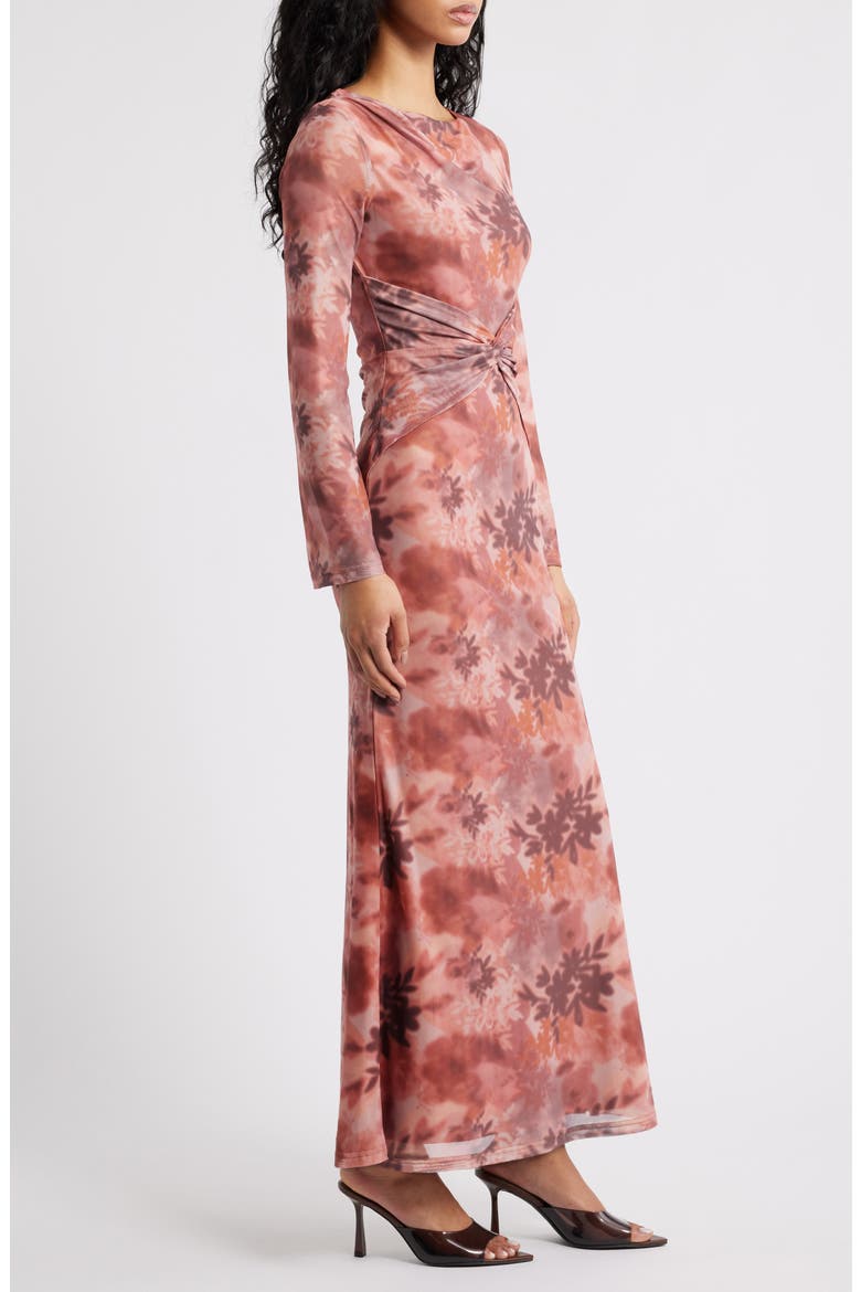 Nash Long Sleeve Body-Con Dress, Alternate, color, BLURRED BOTANICS