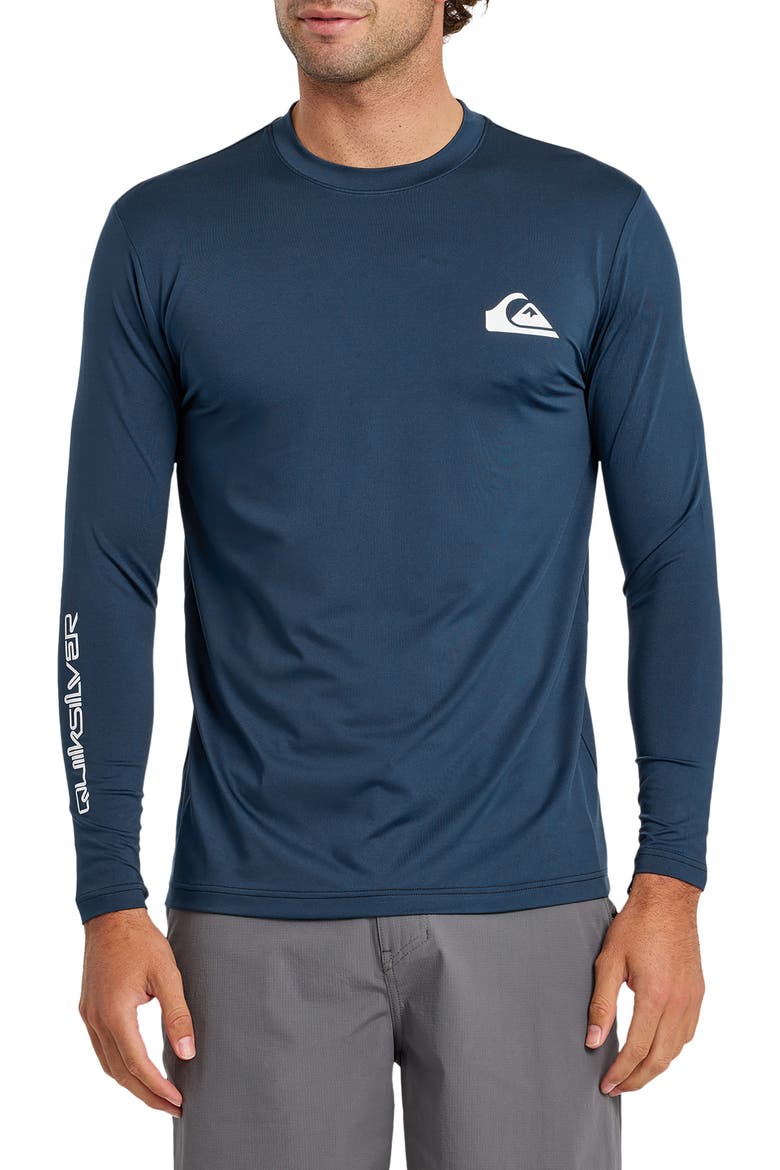 Everyday Surf Long Sleeve Performance Rashguard, Main, color, DARK DENIM