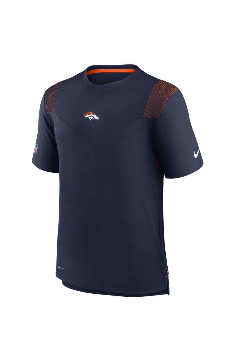 Nike Men's Nike Navy Denver Broncos Sideline Player UV Performance T-Shirt, Alternate, color, 