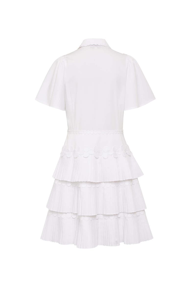 Glamorous Cotton Plissee Dress, Alternate, color, White