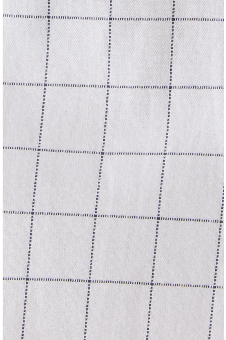 Setar Windowpane Plaid Brushed Cotton Button-Up Shirt, Alternate, color, WHITE/ BLACK