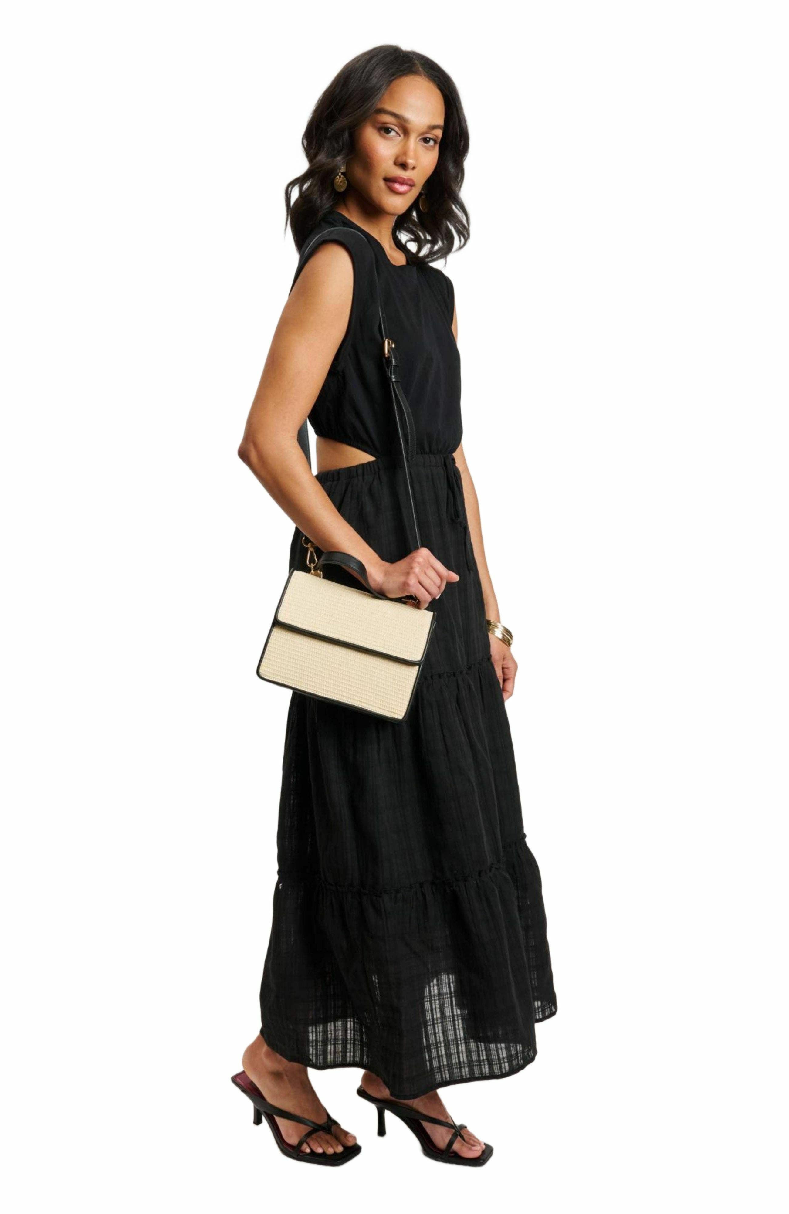 MODA LUXE Ruth Crossbody, Alternate, color, Ivory Black