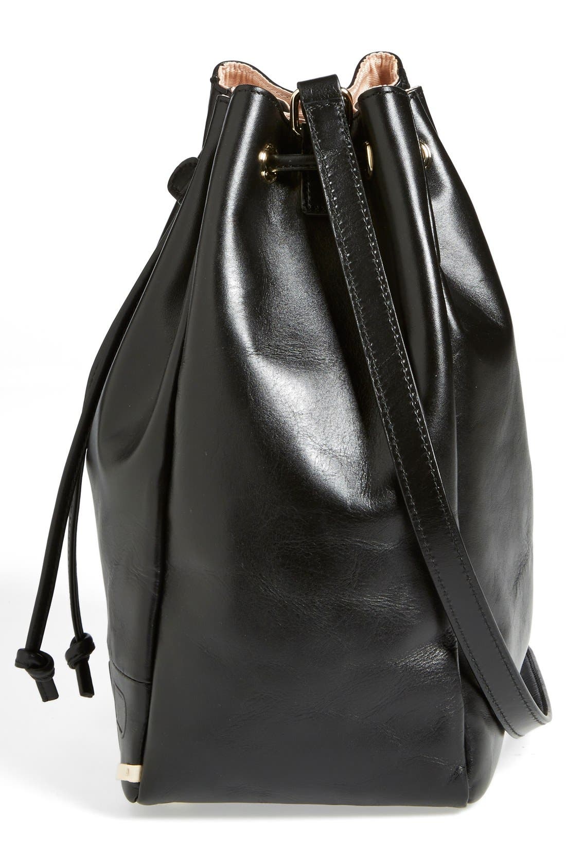 SJP 'Bleecker' Bucket Bag, Alternate, color, BLACK