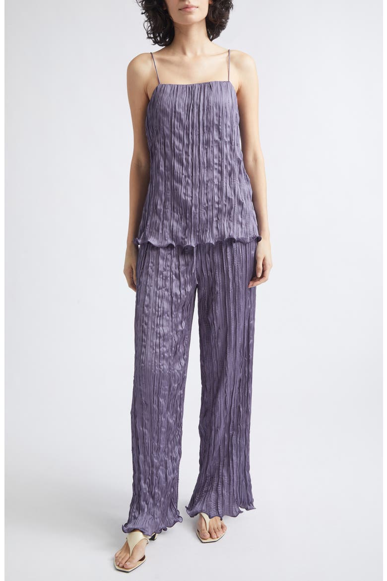 Esme Crinkled Wide Leg Pants, Alternate, color, DUSK