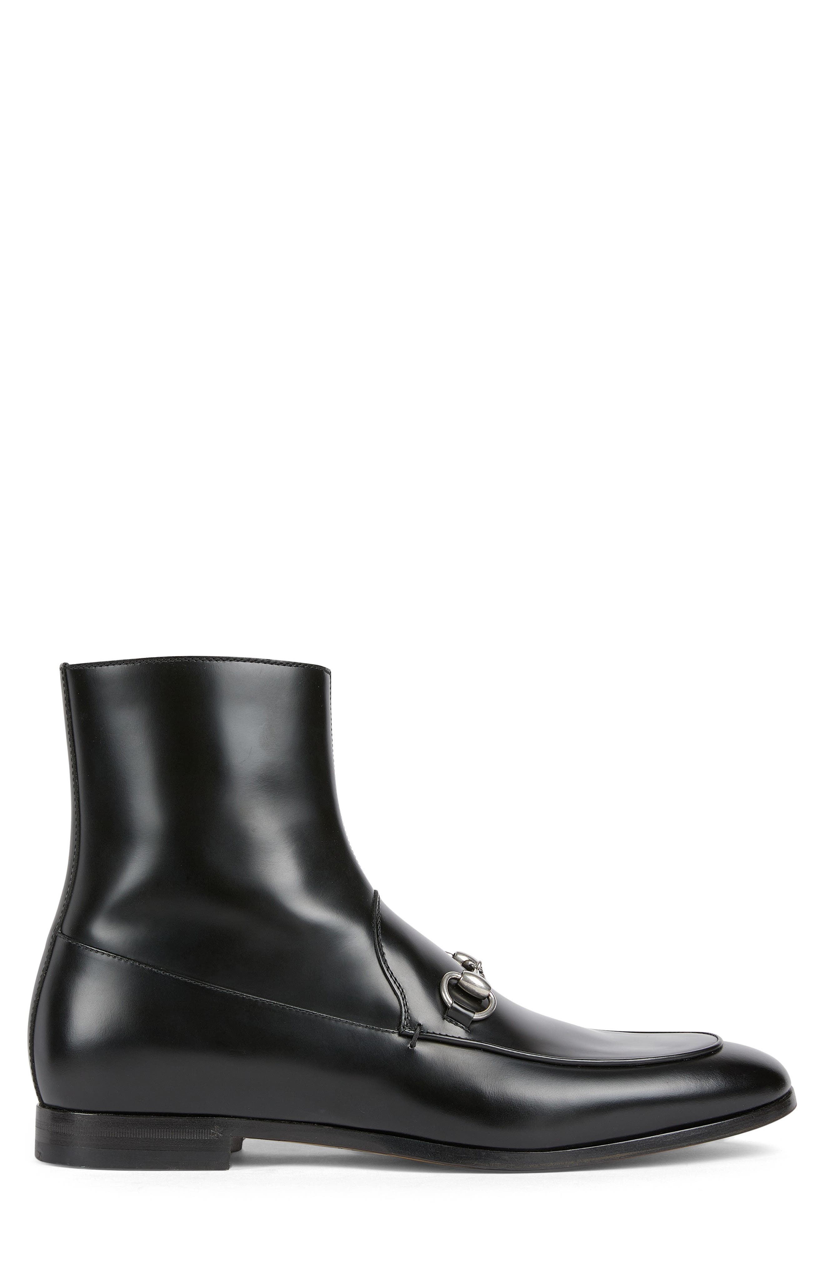 Gucci Next Ankle Boot, Alternate, color, Black/Black