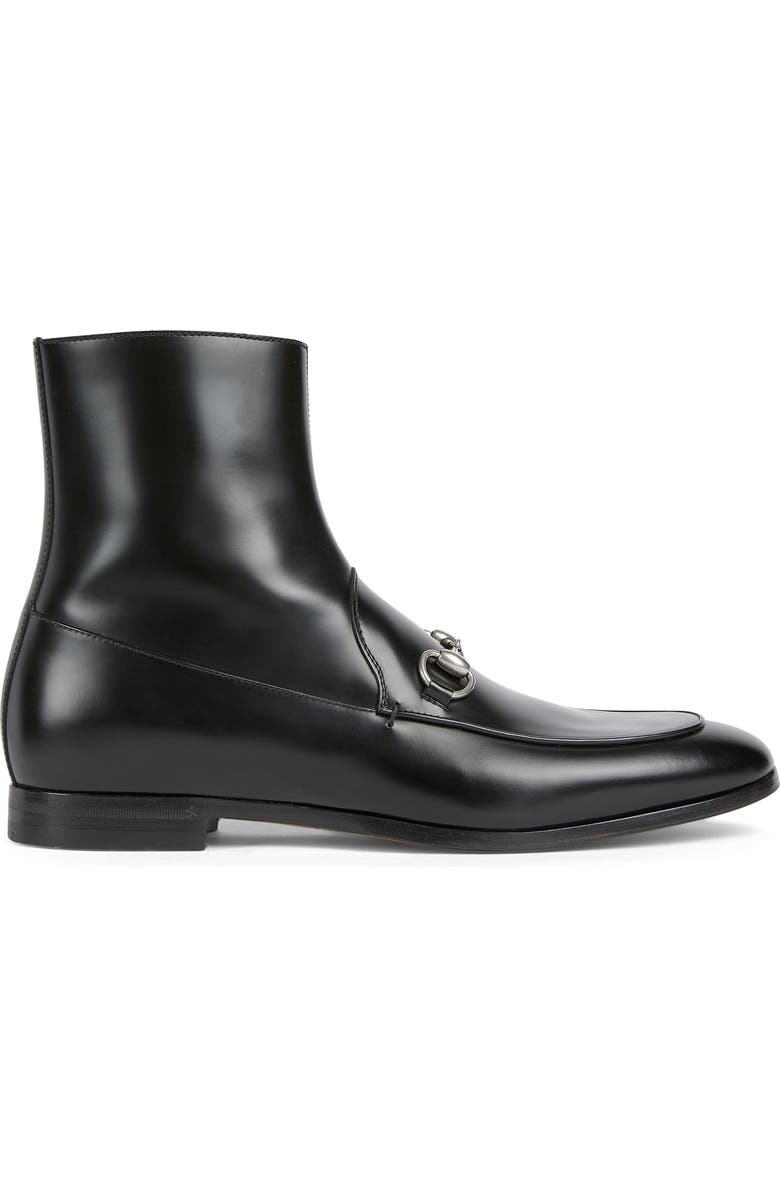 Gucci Next Ankle Boot, Alternate, color, Black/Black
