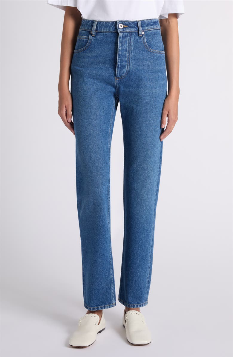 Bottega Veneta Straight Leg Jeans, Main, color, 4300 Mid Blue