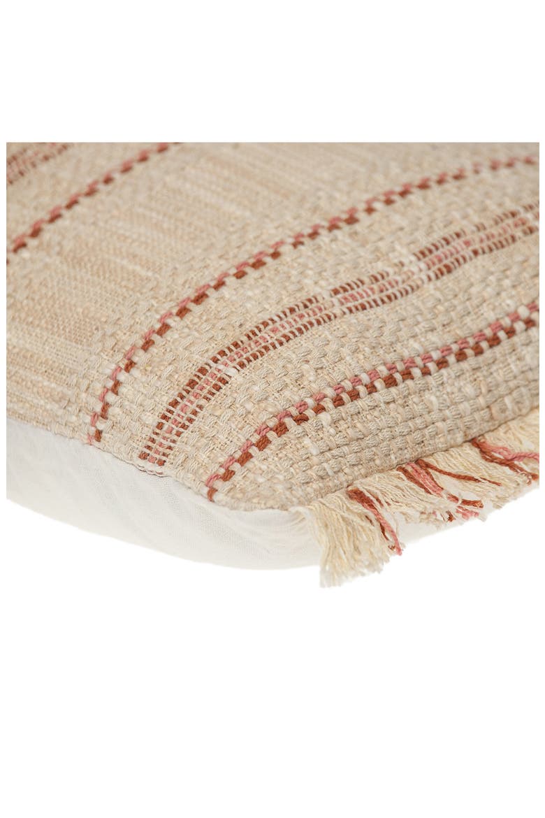 Stripe Accent Pillow, Alternate, color, BEIGE