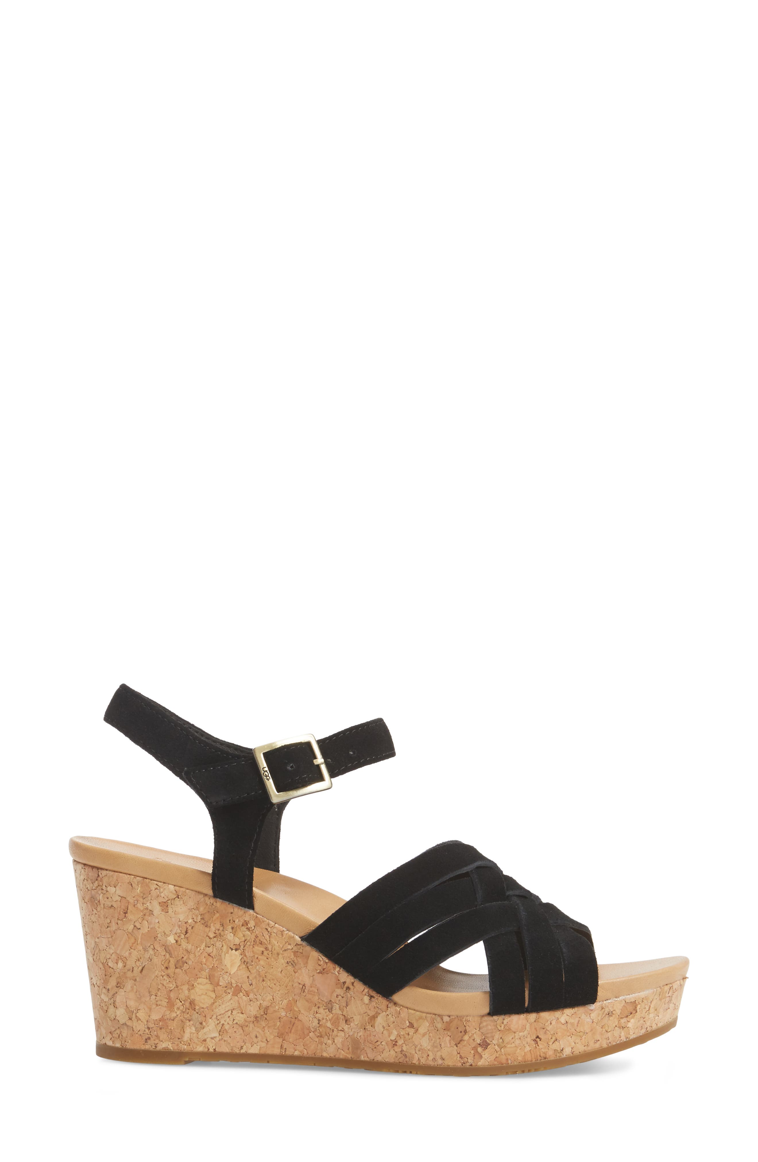 UGG<sup>®</sup> Uma Wedge Sandal, Alternate, color, 