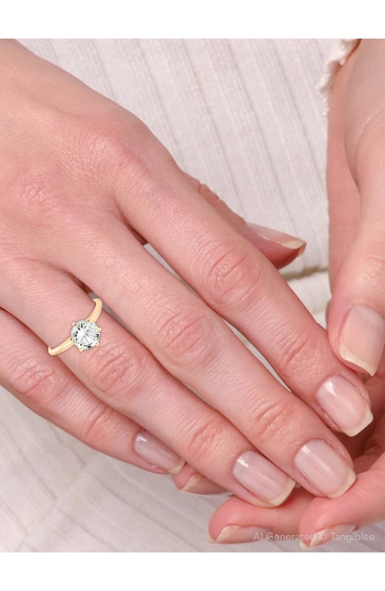 Bliss Diamond 14k Gold 1 1/2ct Round Solitaire Diamond Engagement Ring Lab Grown, Alternate, color, 