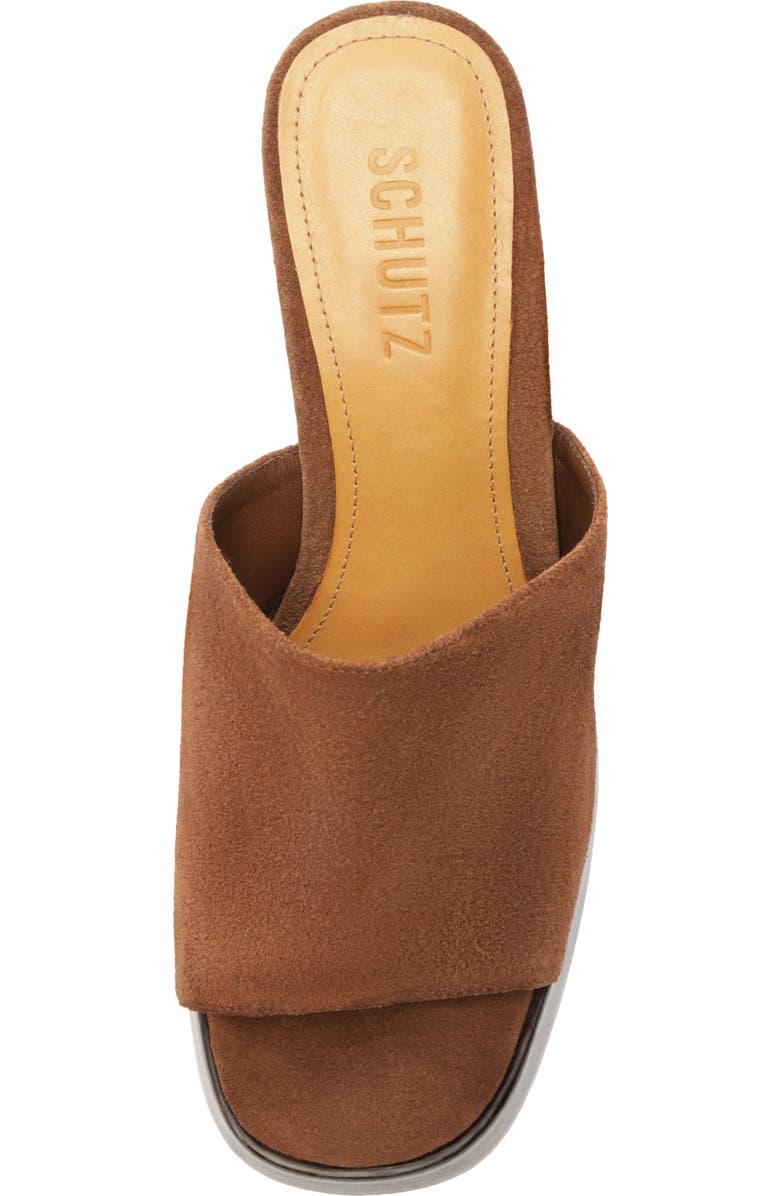 Schutz Rowan Platform Sandal, Alternate, color, Pecan Brown