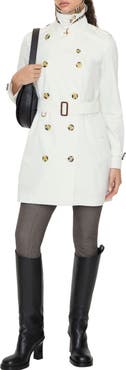 Burberry Short Tropical Gabardine Kensington Trench Coat
