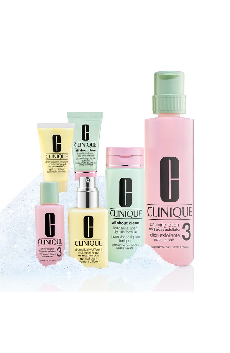 Clinique Great Skin Everywhere Skin Care Set: For Combination Oily Skin (Limited Edition) $110 Value, Alternate, color, 