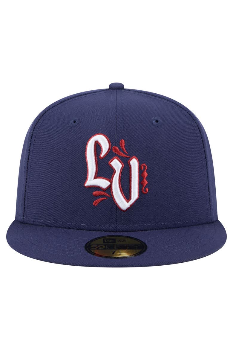 Men's New Era  Blue Lehigh Valley IronPigs Authentic Collection 59FIFTY Fitted Hat, Alternate, color, Navy