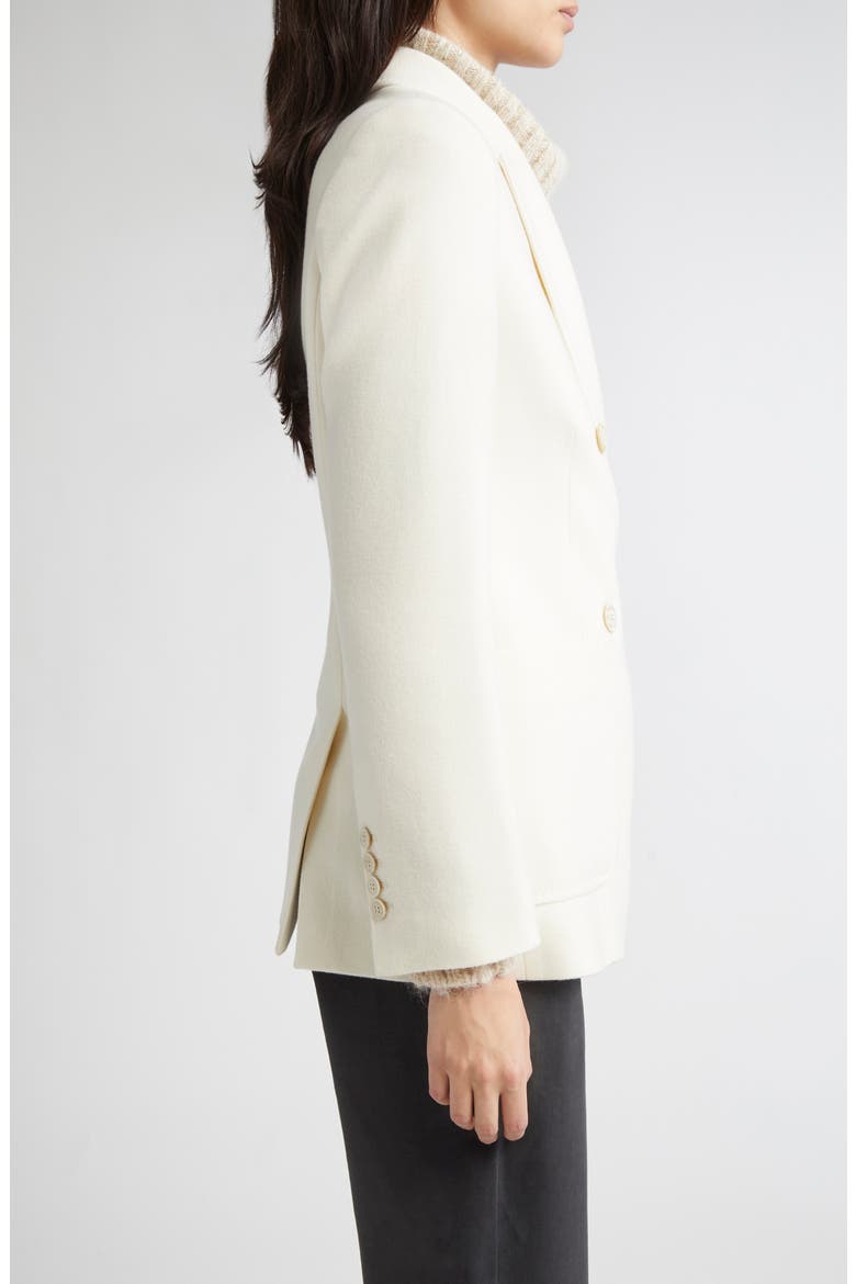 Double Breasted Wool Blazer, Alternate, color, 01 WHITE