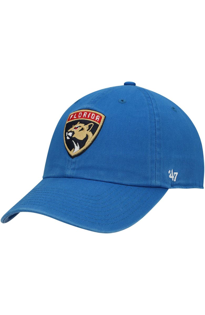 '47 Men's '47 Blue Florida Panthers Team Clean Up Adjustable Hat, Main, color,