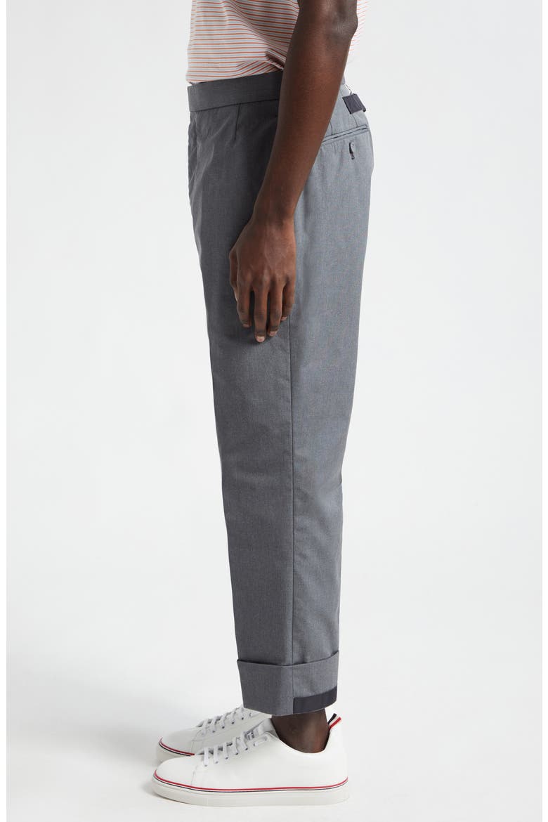 Classic Fit 1 Typewriter Cloth Backstrap Trousers, Alternate, color, MEDIUM GREY