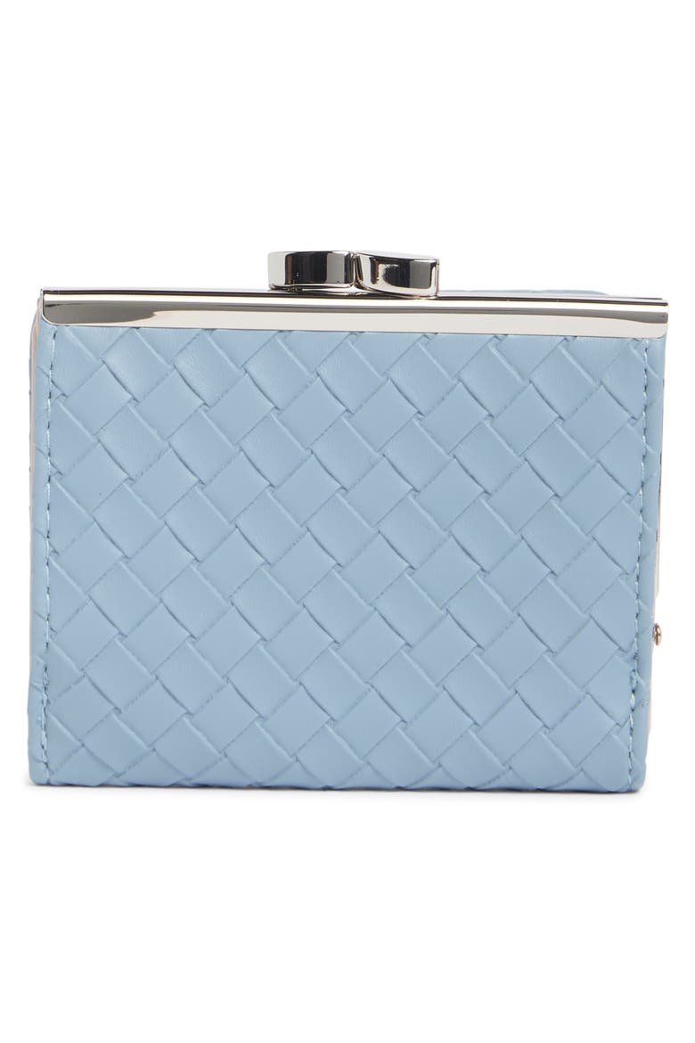 Frenchie Wallet, Alternate, color, MISTY BLUE WOVEN