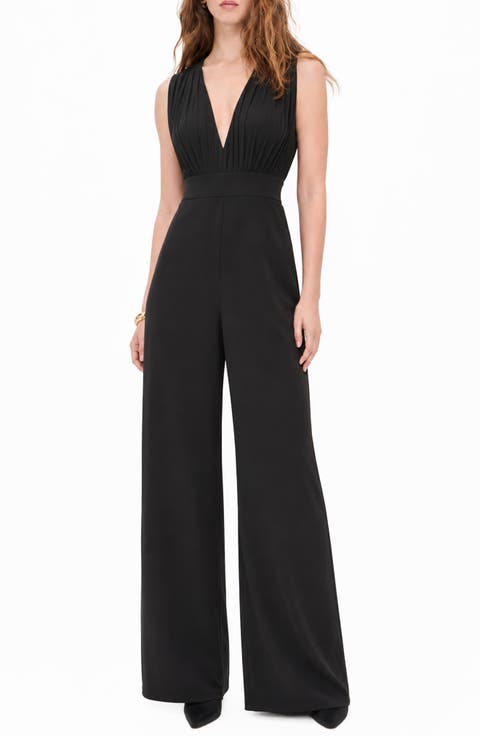 Aster Deep V-Neck Jumpsuit