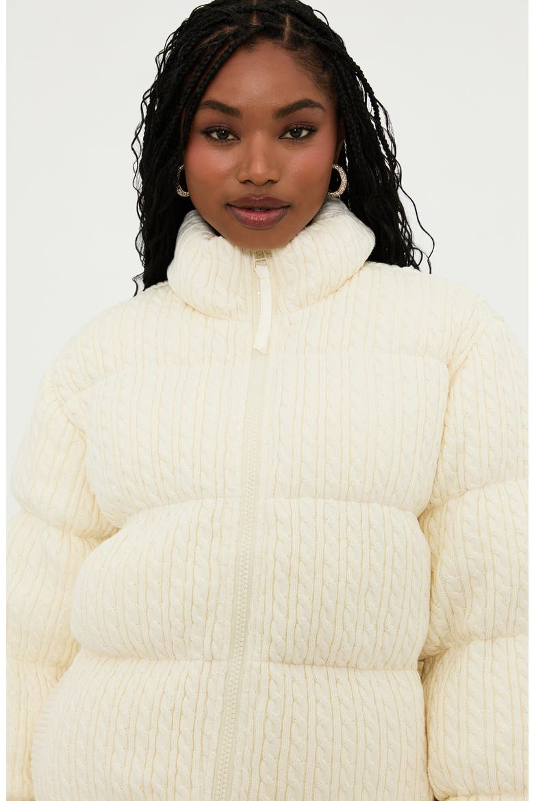 Jojo Puffer Jacket, Alternate, color, SNOW CAP CABLE