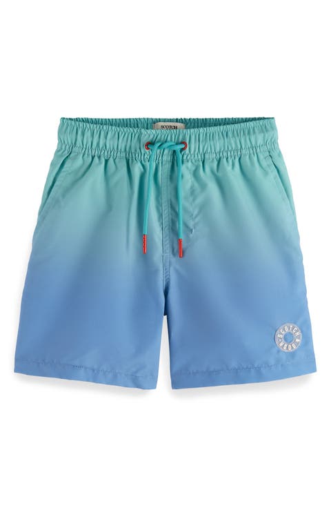 Kids' Magic Ombré Mid Length Swim Trunks (Big Kid)