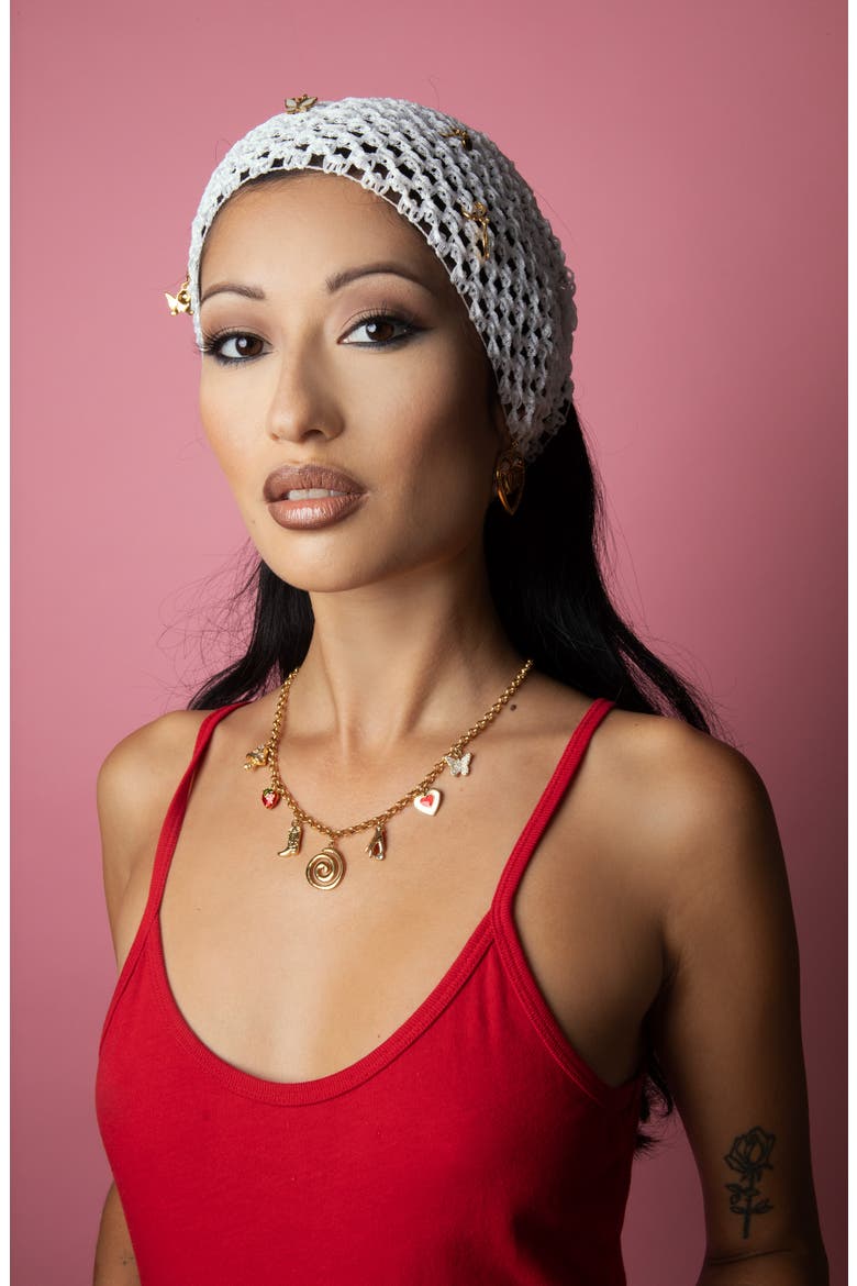 Summer Lovin' Charm Necklace, Alternate, color, GOLD