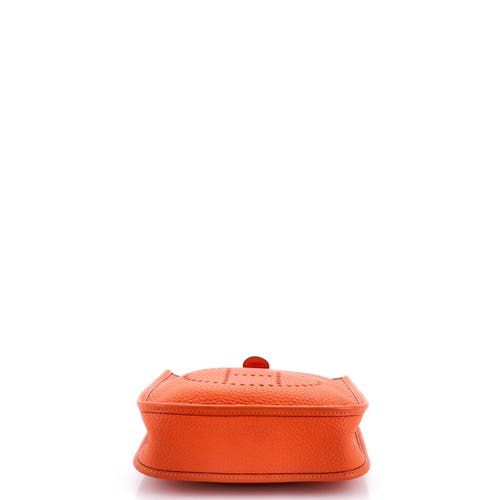 Pre-owned Hermes Hermes Evelyne Bag Gen Iii Clemence Tpm In Orange