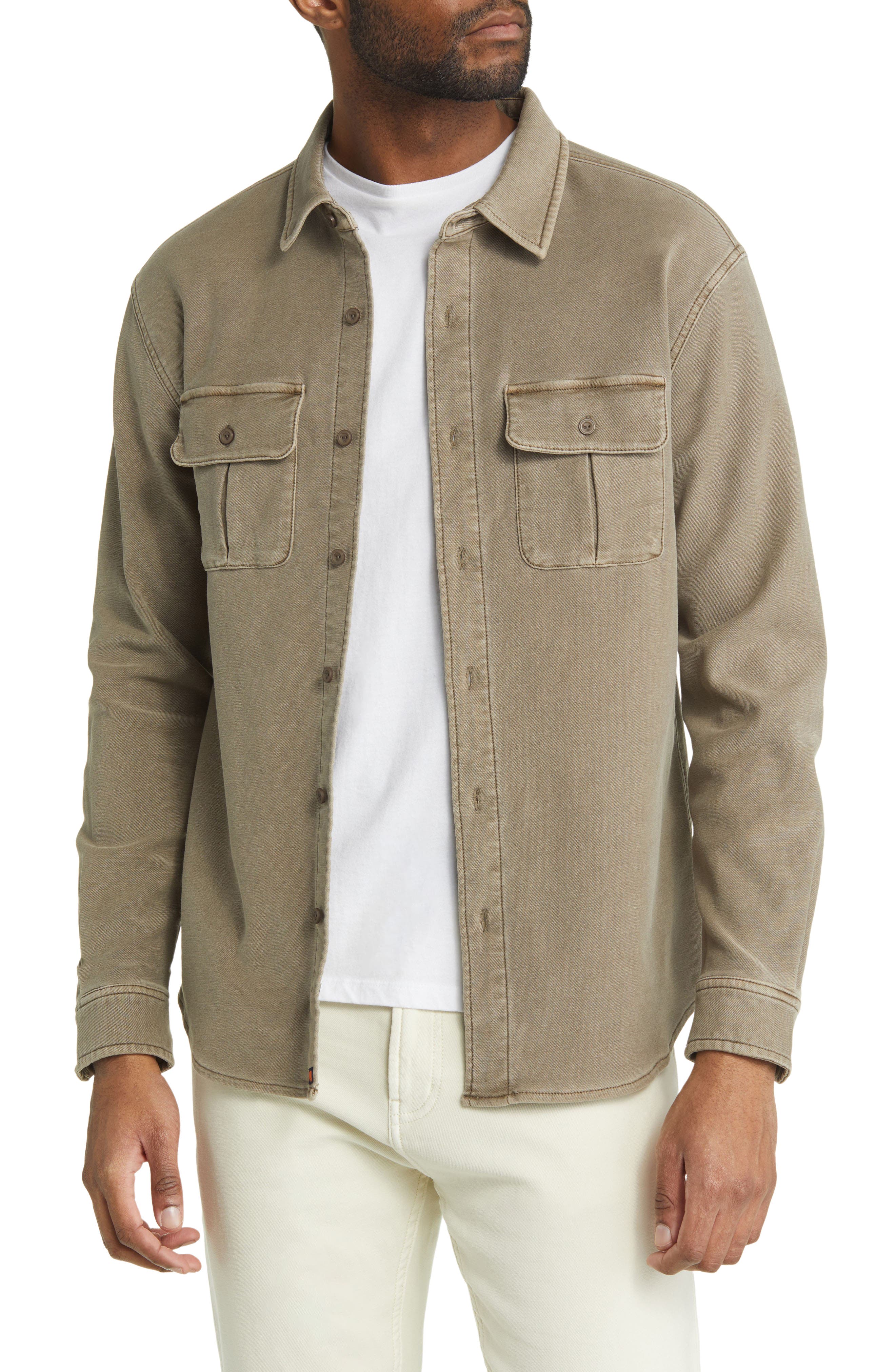 Tailored Terry Shirt Jacket - image 3