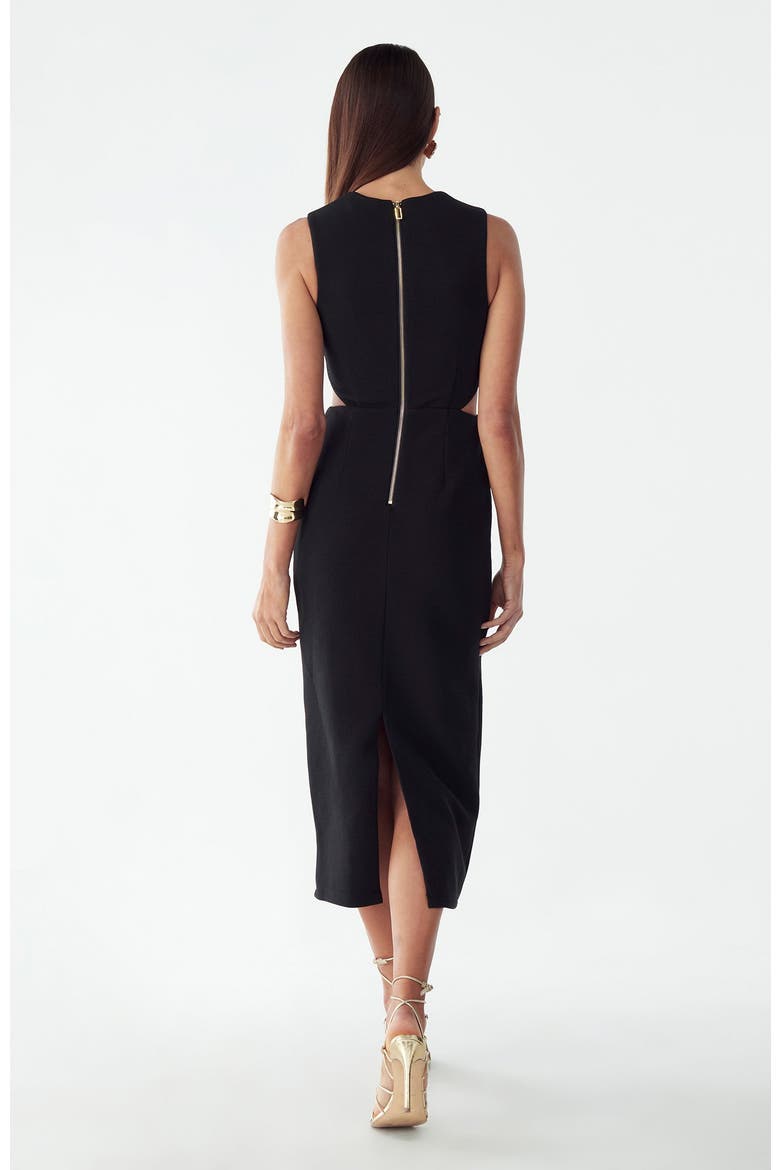 Riri Midi Dress, Alternate, color, Black