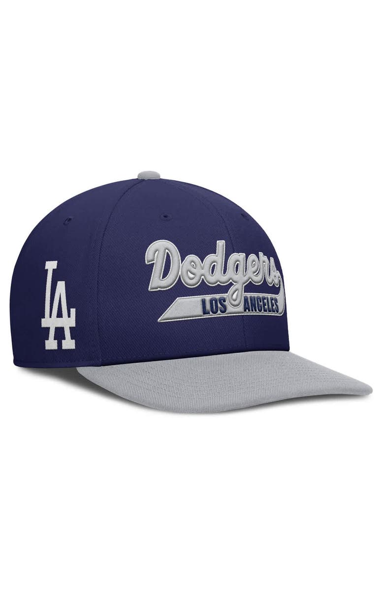 Nike Men's Nike Navy/Gray Los Angeles Dodgers Pro Performance Snapback Hat, Main, color, Navy