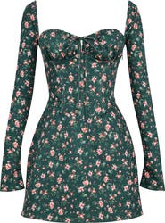 HOUSE OF CB Malika Long Sleeve Cocktail Minidress