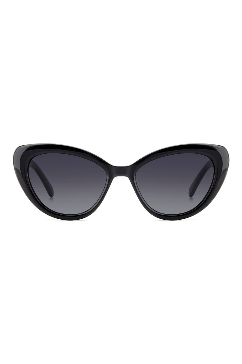 marlah's 53mm gradient cat eye sunglasses, Main, color, BLACK