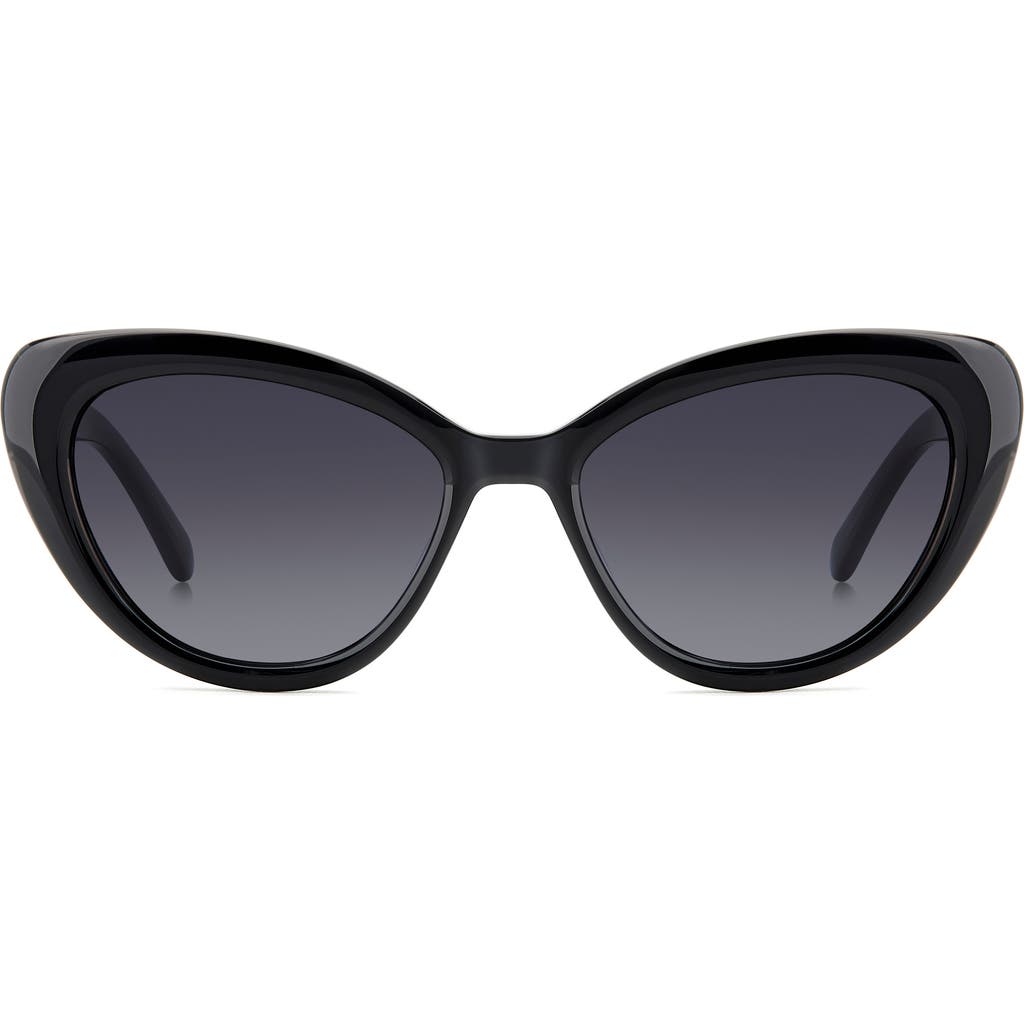 Kate Spade Marlah's 53mm Gradient Cat Eye Sunglasses In Black