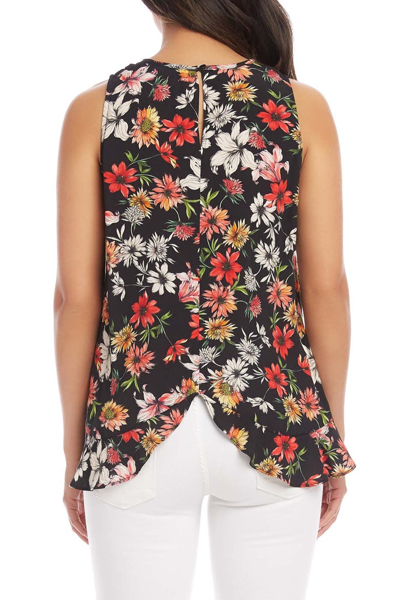 Floral Ruffle Hem Tank, Alternate, color, FLORAL