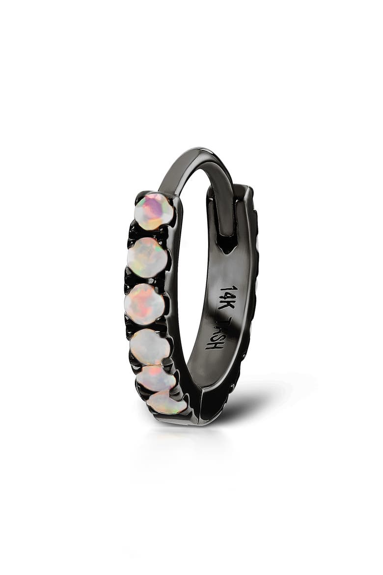 8mm Opal Eternity Clicker, Main, color, BLACK GOLD
