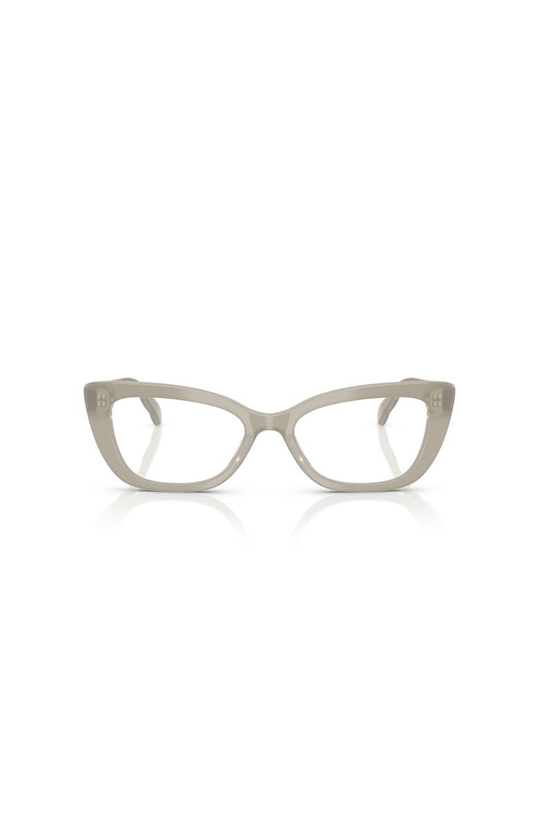 Tory Burch 52mm Cat Eye optical glasses, Alternate, color, Grey