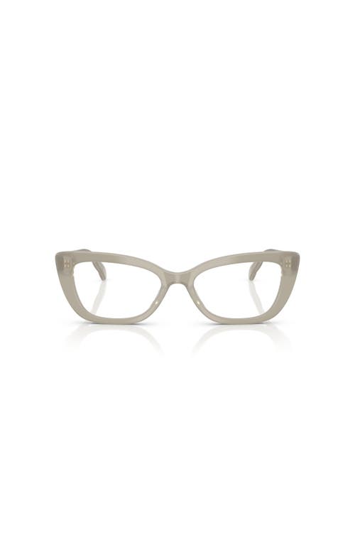 Tory Burch 52mm Cat Eye Optical Glasses In Gray