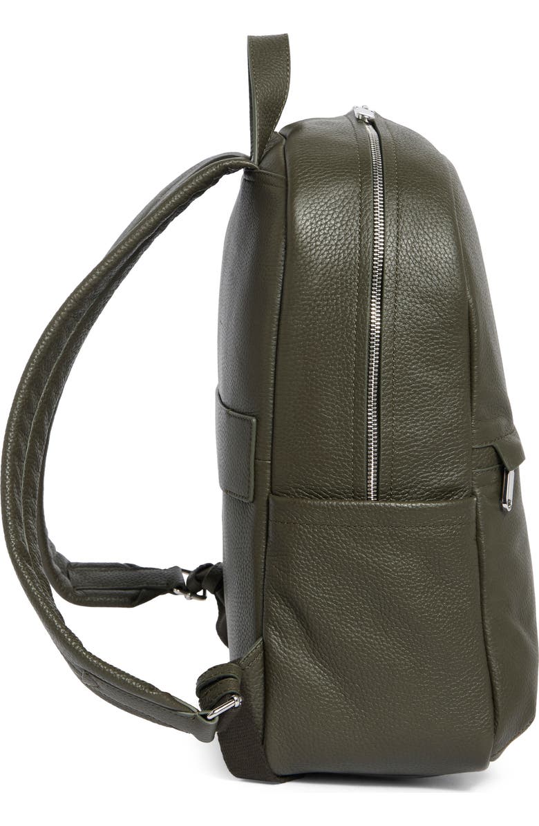 Vince Valmor Leather Backpack, Alternate, color, Driver Green