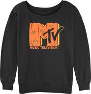 MTV Juniors MTV Jack-o'-lantern Logo Sweatshirt