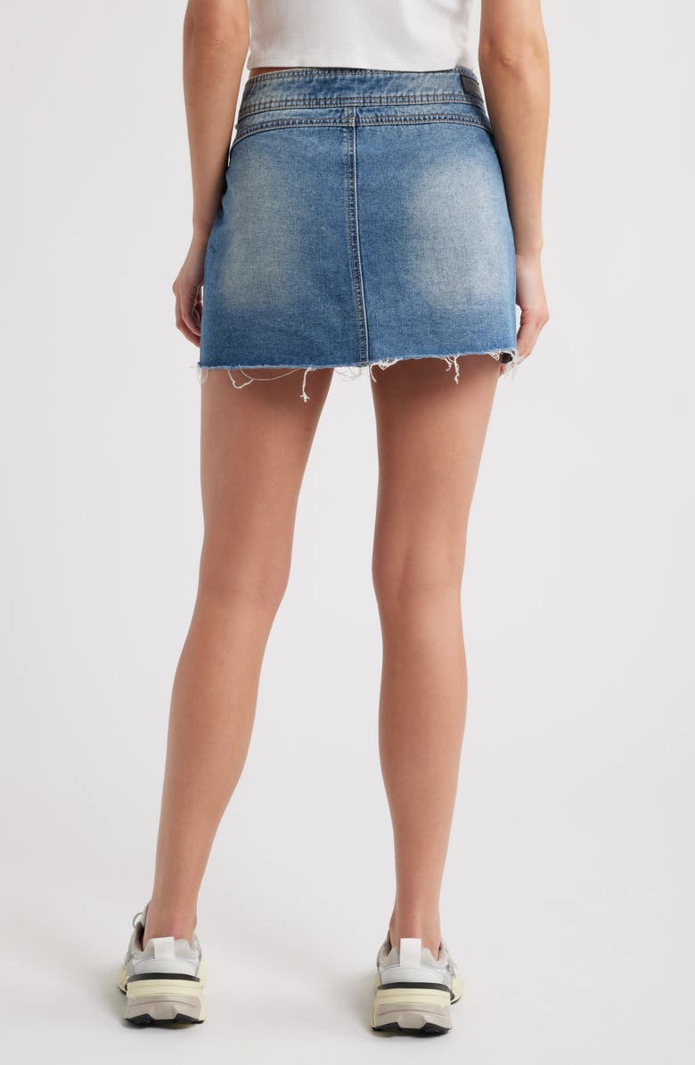 PTCL Sierra Belted Denim Miniskirt, Alternate, color, Indigo