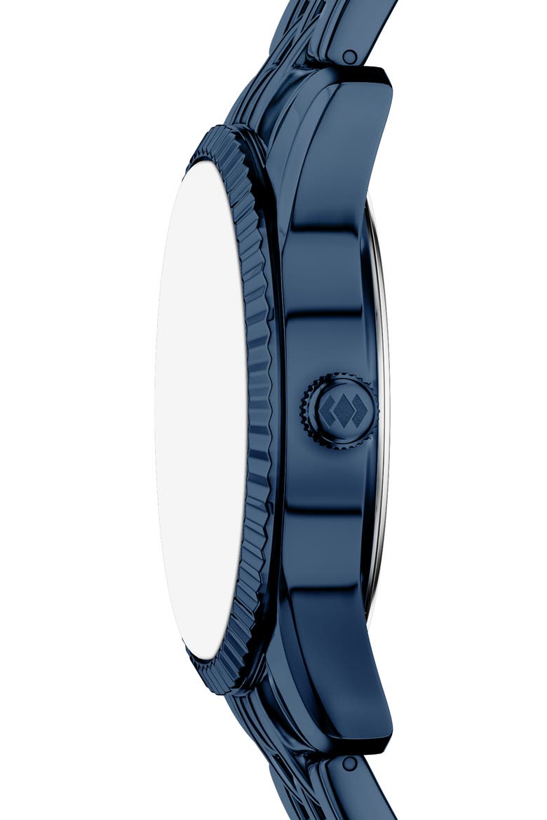Scarlette Crystal Marker Navy Bracelet Watch, 34mm, Alternate, color, BLUE