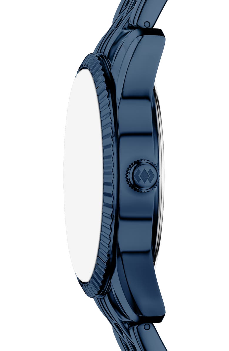 Fossil Scarlette Crystal Marker Navy Bracelet Watch, 34mm, Alternate, color, 