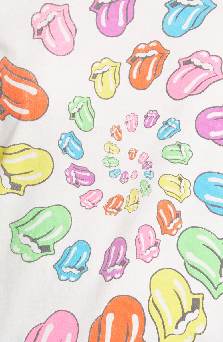 Daydreamer Rolling Stones Spiral Boyfriend Graphic Tee, Alternate, color, 