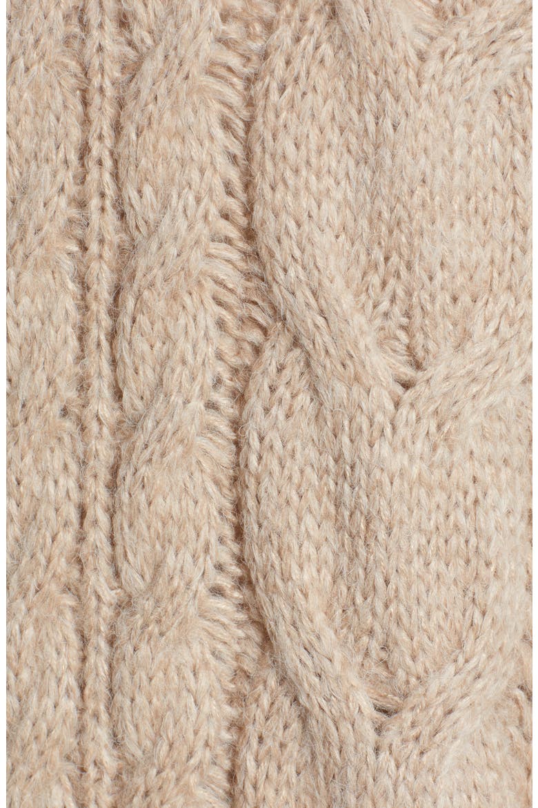 Chunky Cable Knit Cardigan, Alternate, color, TAUPE